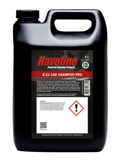 Huvudbild Havoline X-22 Car Shampoo Pro 5 L